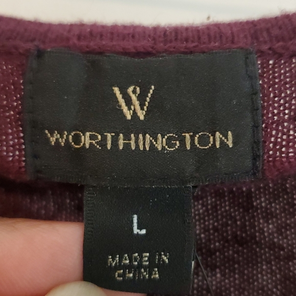 Worthington Ladies Sweater w/ Gold Accents - Picture 7 of 8